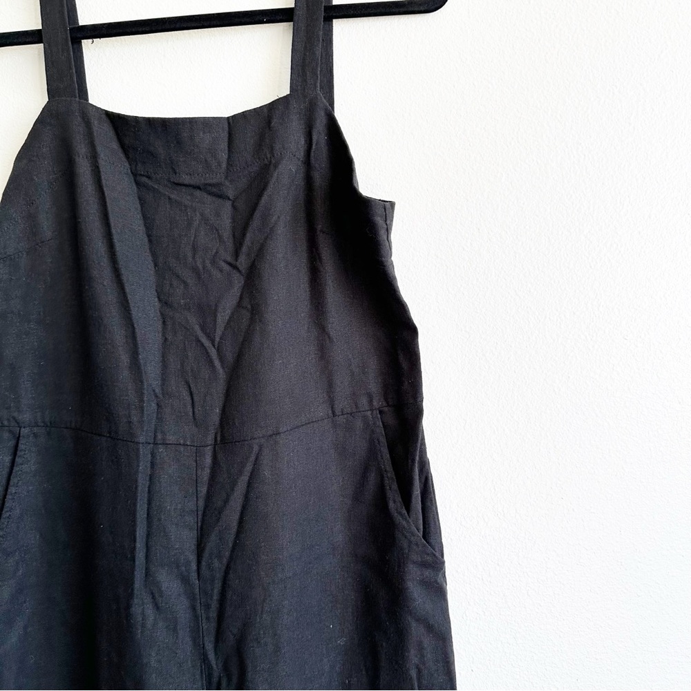 AURA Linen Jumpsuit in black XS - Picture 3 of 10